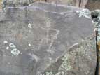Anthropomorphic petroglyph